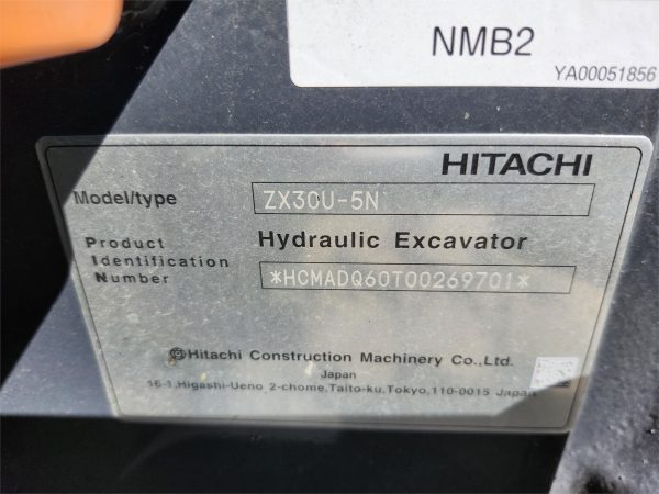 2023 Hitachi ZX30U-5N Mini Excavator 31 hours - Image 18