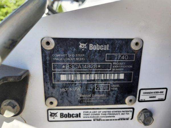 2018 Bobcat T740 Skid Steer 2249 hours - Image 21