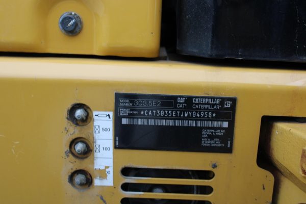 2019 Caterpillar 303.5E2 CR Mini Excavator 611 hours - Image 11