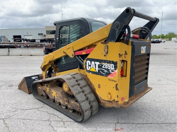 2017 Caterpillar 289D Skid Steer Crawler Track Loader Cab Aux Hyd - Image 30