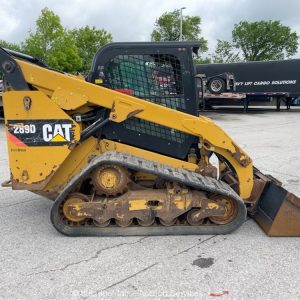 2017 Caterpillar 289D Skid Steer Crawler Track Loader Cab Aux Hyd - Image 27